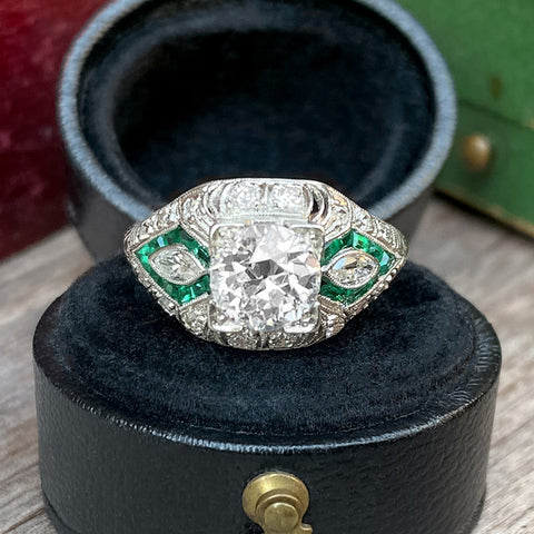 Haydee Novel Oval Halo Engagement Ring Vintage inspired style antique